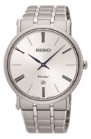 Seiko - Gents Premier, Stainless Steel Watch Date Circle Watch - SKP391P1