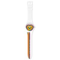 Swatch - BEATING LOVE, Plastic - Watch, Size 41mm - SUOW171