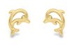 Guest and Philips - Yellow Gold 9ct Dolphin Studs SE890