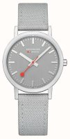 Mondaine - Classic, Stainless Steel - Fabric - Good Grey Watch, Size 36mm A6603031480SBH