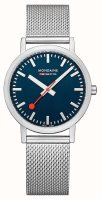 Mondaine - Classic, Stainless Steel - Deepest Blue Watch, Size 36mm A6603031440SBJ