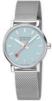 Mondaine - Turquoise Lake, Stainless Steel - Quartz Watch, Size 35mm MSE35140SM