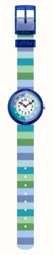 Swatch - Stripy Green, Plastic/Silicone Quartz Watch FBNP226