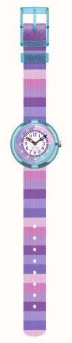 Swatch - Stripy Purple, Plastic/Silicone Quartz Watch FBNP225