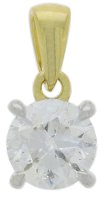 Guest and Philips - Lab Grown Diamond Set, Yellow Gold - White Gold - 9ct 80pt 1st Pendant 09CIDI96100