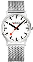 Mondaine - Simply Elegant , Stainless Steel - Leather - Quartz Watch, Size 41mm A6383035016SBZ
