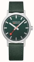 Mondaine - Classic, Stainless Steel - Fabric - Park Green Watch, Size 40mm A6603036060SBF