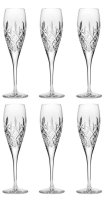 Royal Scot Crystal - London, Glass/Crystal - 6 Champagne Flutes, Size 218mm LONB6FLUTE