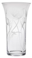 Royal Scot Crystal - Dragonfly, Glass/Crystal - Flared Vase, Size 140mm DRLFLVASE