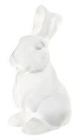 Lalique - Toulouse, Glass/Crystal Rabbit Figure 10766200