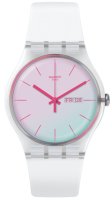 Swatch - Polawhite, Plastic/Silicone Quartz Watch SO29K704-S14