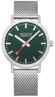 Mondaine - Classic, Stainless Steel - Park Green Watch, Size 40mm 6603036060SBJ