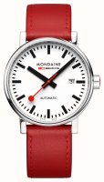 Mondaine - evo2, Stainless Steel - Leather - Auto Watch, Size 40mm MSE40610LC