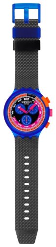 Swatch - Swatch Neon Party To The Max, Plastic/Silicone Quartz Watch SB06N102