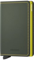 Secrid - Slimwallet, Aluminium Wallet SM-Green-and-Lime