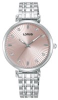 Lorus - Cubic Zirconia Set, Stainless Steel - Quartz Watch RG259XX9