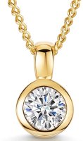 Jools - Cubic Zirconia Set, Yellow Gold Plated - Necklace hbn3012-yg