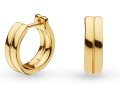 Kit Heath - Bevel Unity, Yellow Gold Plated Hinged Huggie Earrings 61171GD