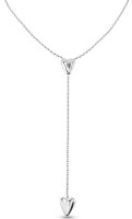Uno de 50 - Two Hearts, Silver Plated Necklace COL1884MTL0000U