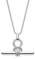 Kit Heath - Marina Rope, Rhodium Plated - Sterling Silver - T-Bar Necklace, Size 20' 91094RP