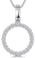 Jools - Cubic Zirconia Set, Sterling Silver - Necklace psn2235