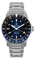 Bremont - Supermarine 300M GMT, Stainless Steel Auto Watch SM40-GMT-SS-BLBK-B