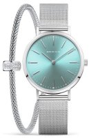 Bering - Arctic Symphony, Stainless Steel Quartz Watch & Bangle 14134-005-GWP