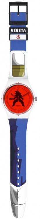 Swatch - Vegeta X Swatch, Plastic/Silicone - Quartz Watch, Size