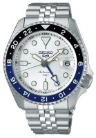 Seiko - 5 Sports, Stainless Steel SKX GMT Auto w/Man Winding Watch SSK033K1