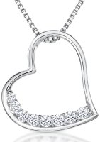 Jools - Cubic Zirconia Set, Sterling Silver - Necklace KPN3362