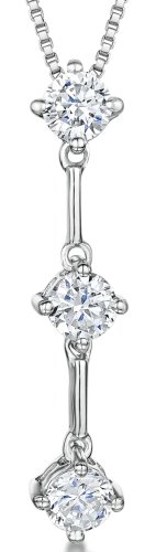 Jools - Cubic Zirconia Set, Sterling Silver - Necklace kpn0308