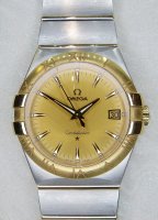 Antique Guest and Philips - Stainless Steel - Yellow Gold - Omega Constellation, Size 36mm PKT1619