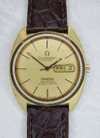 Antique Guest and Philips - Yellow Gold - Leather - Omega Constellation, Size 36mm PKT1623