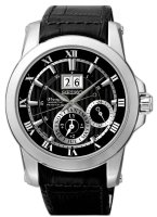 Seiko - Premier, Stainless Steel Kinetic Perpetual Watch SNP093P2