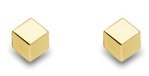 Guest and Philips - Yellow Gold 9ct Cube Stud Earrings SE176