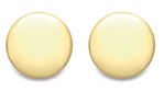 Guest and Philips - 9CT CUSHION HOLLOW, Yellow Gold Stud Earrings