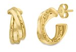 Guest and Philips - Hoop, Yellow Gold 9ct Earrings ER811