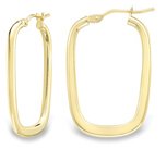 Guest and Philips - Yellow Gold 9ct Square Earrings EA035