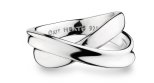 Kit Heath - Serenity , Rhodium Plated - Sterling Silver - Grande Crossover Ring, Size 8 21186RPP