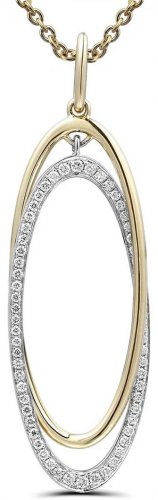 Guest and Philips - D 0.52ct Set, Yellow Gold - White Gold - 18ct Pendant Y4200