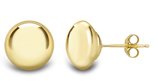 Guest and Philips - 9CT, Yellow Gold BUTTON STUD EARRINGS SE121