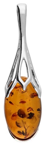 Guest and Philips - Amber Set, Sterling Silver - Sunflower Pendant H5886-S