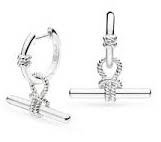 Kit Heath - MARINA ROPE, Sterling Silver HOOP DROP EARRINGS 61094RP