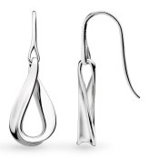 Kit Heath - Serenity , Rhodium Plated Drop Earrings 61184RP