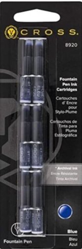 Cross - Blue Fountain Pen Cartridges - 8920