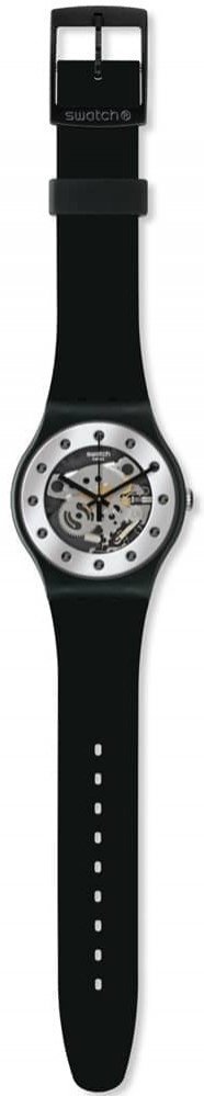 Swatch - Silver Glam Again, Plastic/Silicone - Quartz Watch, Size 34mm ...