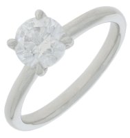 Guest and Philips - Lab Grown Diamond Set, White Gold - 9ct D 1ct 1st D VVS1 Ring, Size N 09RIDI96151