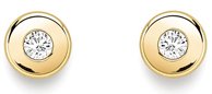 Guest and Philips - CZ Set, Yellow Gold - Stud Earrings SE402