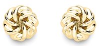 Guest and Philips - 9CT, Yellow Gold KNOT EARRINGS SE579