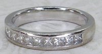 Antique Guest and Philips - Diamond Set, White Gold - Half Eternity Ring R5514